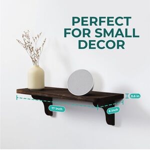 Elegant Brown Wall Shelf (set of 2 shelves)